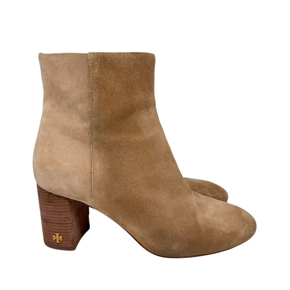 Tory Burch Tan Suede Ankle Boots Booties 6.5 M